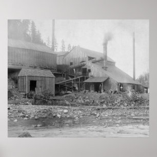 Póster Fotografia de Deadwood e Delaware Smelter