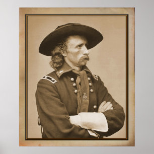 Póster Fotografia de George Armstrong Custer 1876