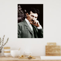 Fotografia de Nikola Tesla aos 40 anos