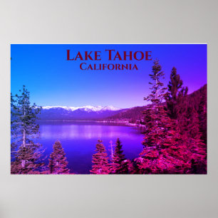 Poster Fotografia de paisagem do Lago Tahoe California