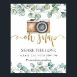 Poster Fotografia de Tag de Noiva Compartilhe o Amor Folh<br><div class="desc">(c) The Happy Cat Studio</div>