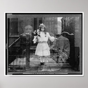 Poster Fotografia do espírito da menina, C. 1905