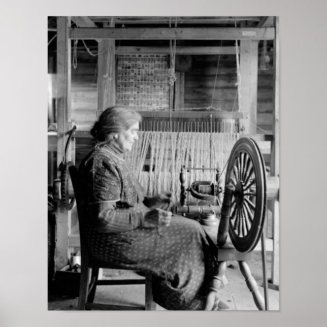 POSTER FOTOGRAFIA DO MODELO WOMAN SING SPINNING WHEEL 193 (Frente)