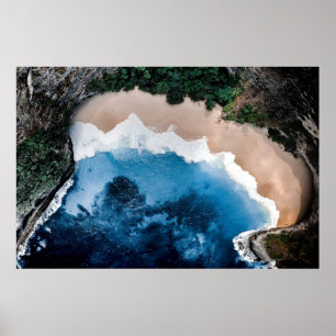 POSTER FOTOGRAFIA DO OCEANO VISUALIZADA POR ÁREAS