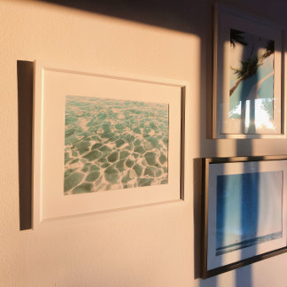 Poster Fotografia do padrão de água e textura do Caribe