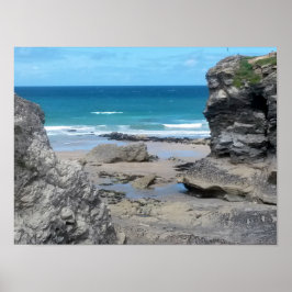 Poster Fotografia do Porth Beach Newquay Cornwall