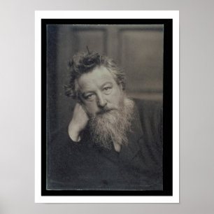 Poster Fotografia do retrato de William Morris (1834-96)