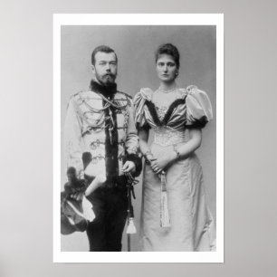 Poster Fotografia do retrato do Tsar Nicholas II