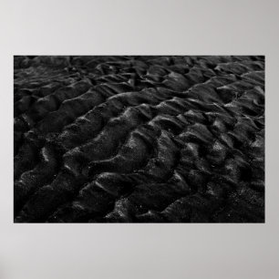 Poster Fotografia em escala de cinza da areia