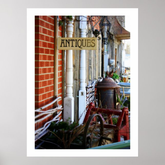 Poster Fotografia em Linha Antiques (Frente)