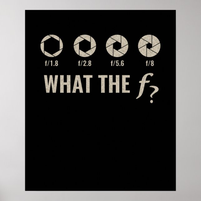 Poster Fotografia Engraçada - Abertura F-Stocks (Frente)