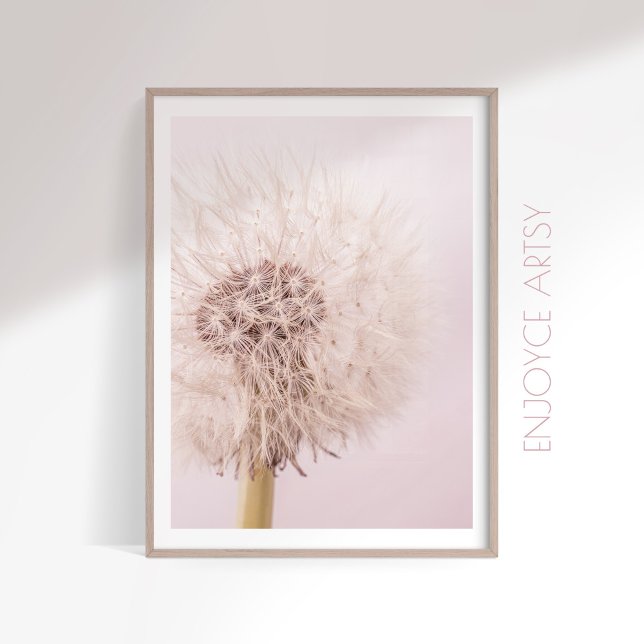 Poster Fotografia feminina com lush rosa-dandelion (Criador carregado)