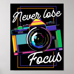 Poster Fotografia Fotógrafo Nunca Foco no Perder