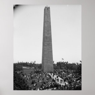 Póster Fotografia histórica do monumento do monte de