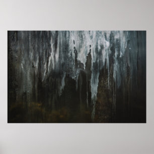 POSTER FOTOGRAFIA MACRO DA FORMAÇÃO DE GELO