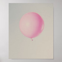 Fotografia Minimalista do Balão Rosa