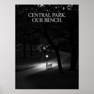 Poster Fotografia Noturna do Nosso Banco no Central Park