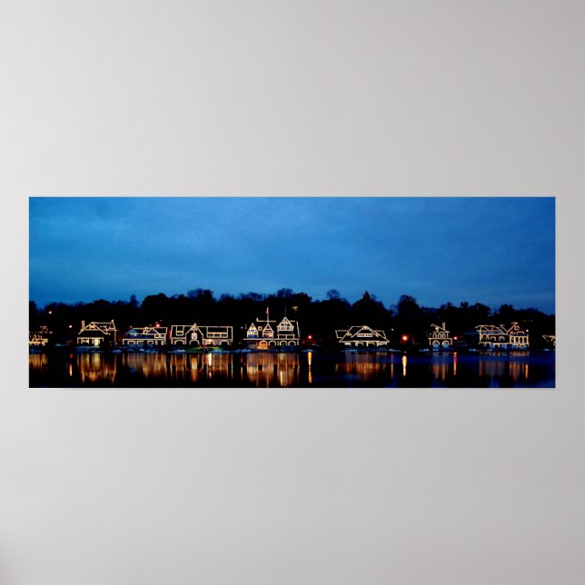 Póster Fotografia panorâmica da paisagem da Boat House Ro (Frente)