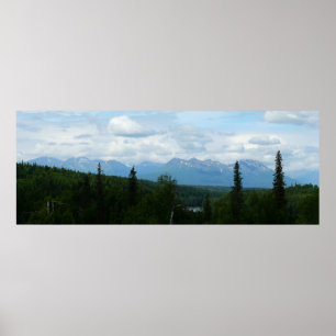 Poster Fotografia Panorâmica do Alaskan Mountain Range