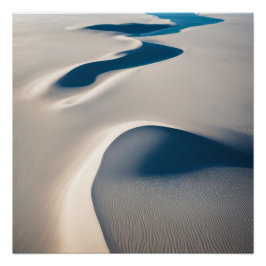 Póster Fotografia Praia Estética Sunset Neutral