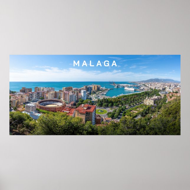 Poster Fotografia Real da Espanha Málaga de Texto Persona (Frente)