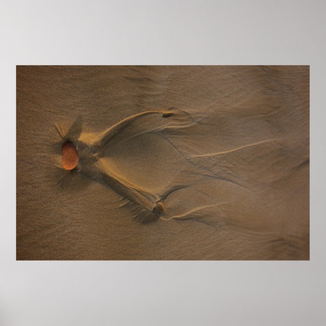 Poster Fotografia seletiva da areia (Frente)