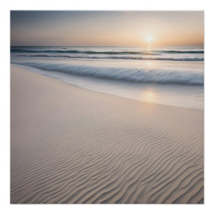 Póster Fotografia Sunset Beach Sand