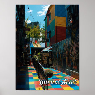 Poster Fotografia Viagem do Colorir Buenos Aires Argentin