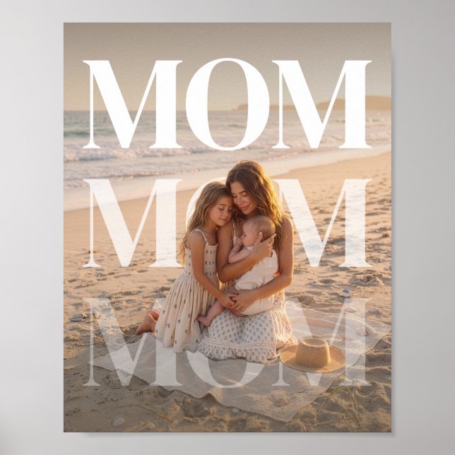 Poster FotoPop Mamãe Personalizada (Frente)