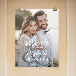 Poster Fotos Casamento Ampersand Boas-Vindas