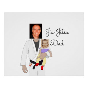 Póster Fotos personalizadas e texto manuscrito do Pai Jiu