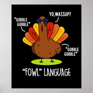 Poster Foun Language Funny Turquia Pun