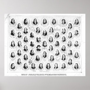 Póster Founding Fathers 1876