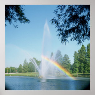 PÓSTER FOUNTAIM E RAINBOW É O PARQUE FLORESTAL