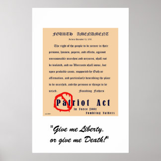 Poster Fourth Amendment