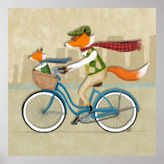 Poster Fox Bike Ride