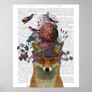Poster Fox Birdkeeper com Artichoke
