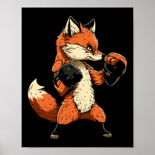 Poster Fox Boxer Gama Boxer Mma Kickboxer Kickboxer B