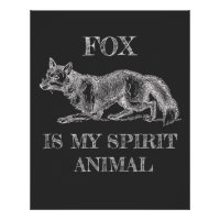 Fox é a minha ilustração engraçada de citação do E