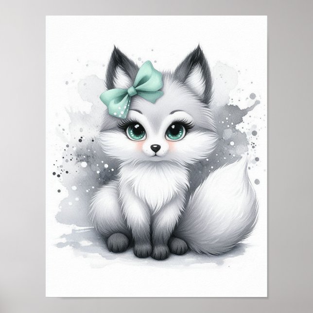 Poster Fox Forest Nursery Wall Art (Frente)