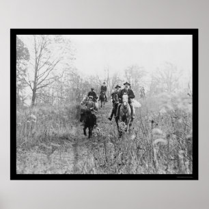 Póster Fox Hunting em Virgínia em 1924