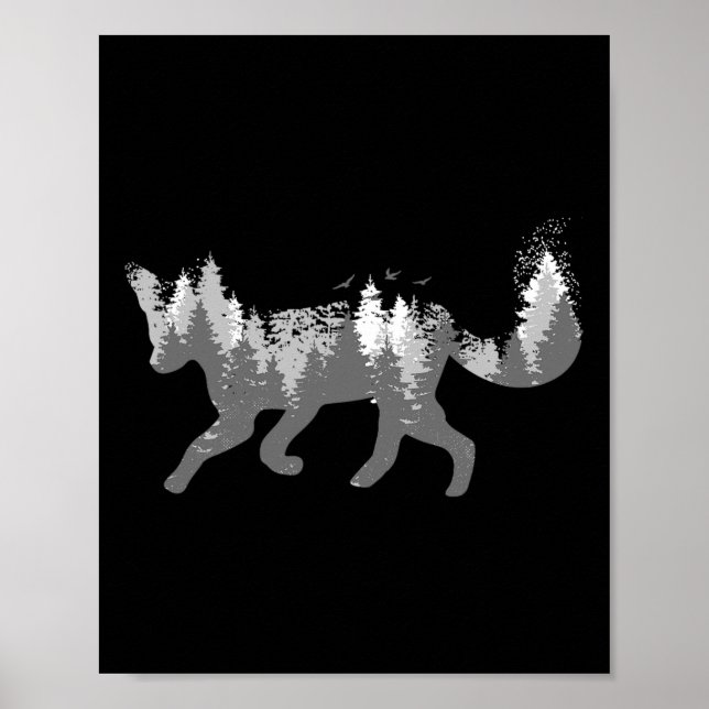 Poster Fox Nature Outdoor - Presente de Caça de Caminho (Frente)