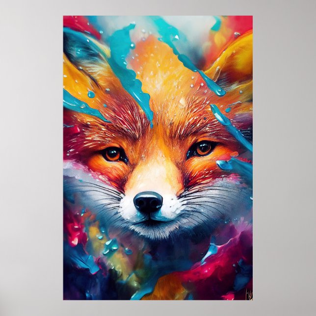 Poster Fox Red Fox Animal Discovery Adventure Nature (Frente)