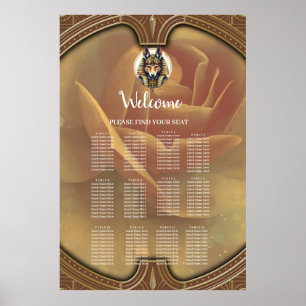 Poster Fox Retrato de Steampunk Anubis