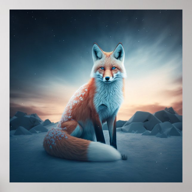Poster Fox Snow (Frente)