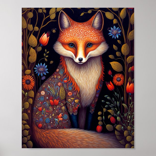 Poster Fox Woodland Fantasy Art (Frente)
