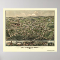 Foxborough, Mapa Panorâmico do MÃE - 1879