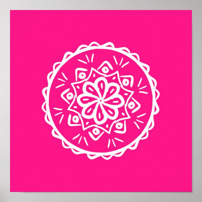 Poster Foxglove Mandala (Frente)