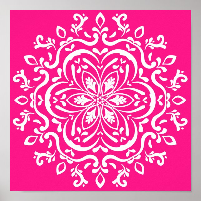 Poster Foxglove Mandala (Frente)