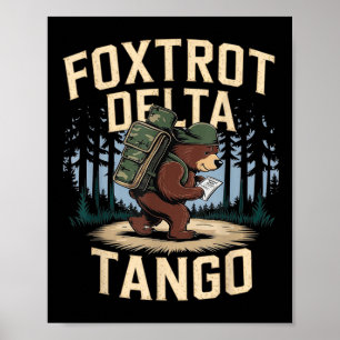 Poster Foxtrots Deltas Tangos Engraçado Resistência